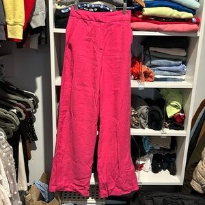 Never worn colorful work pants (too long for me)